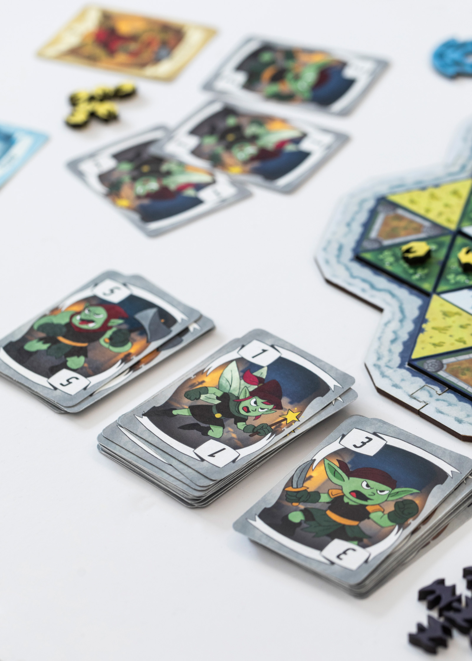 Patagón — detalle cartas y tablero